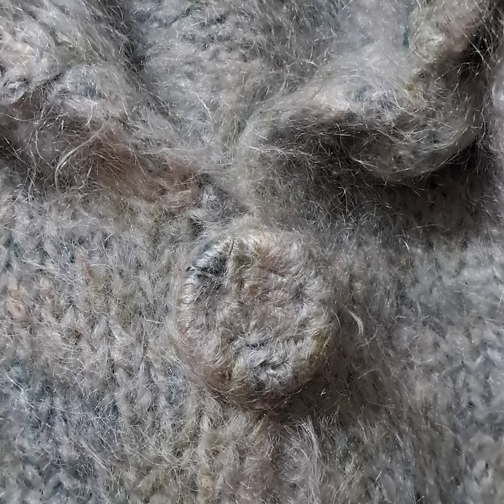 Free People Cozy Fuzzy Button-Up Cardigan Size S Boho Grandmacore - Picture 9 of 9